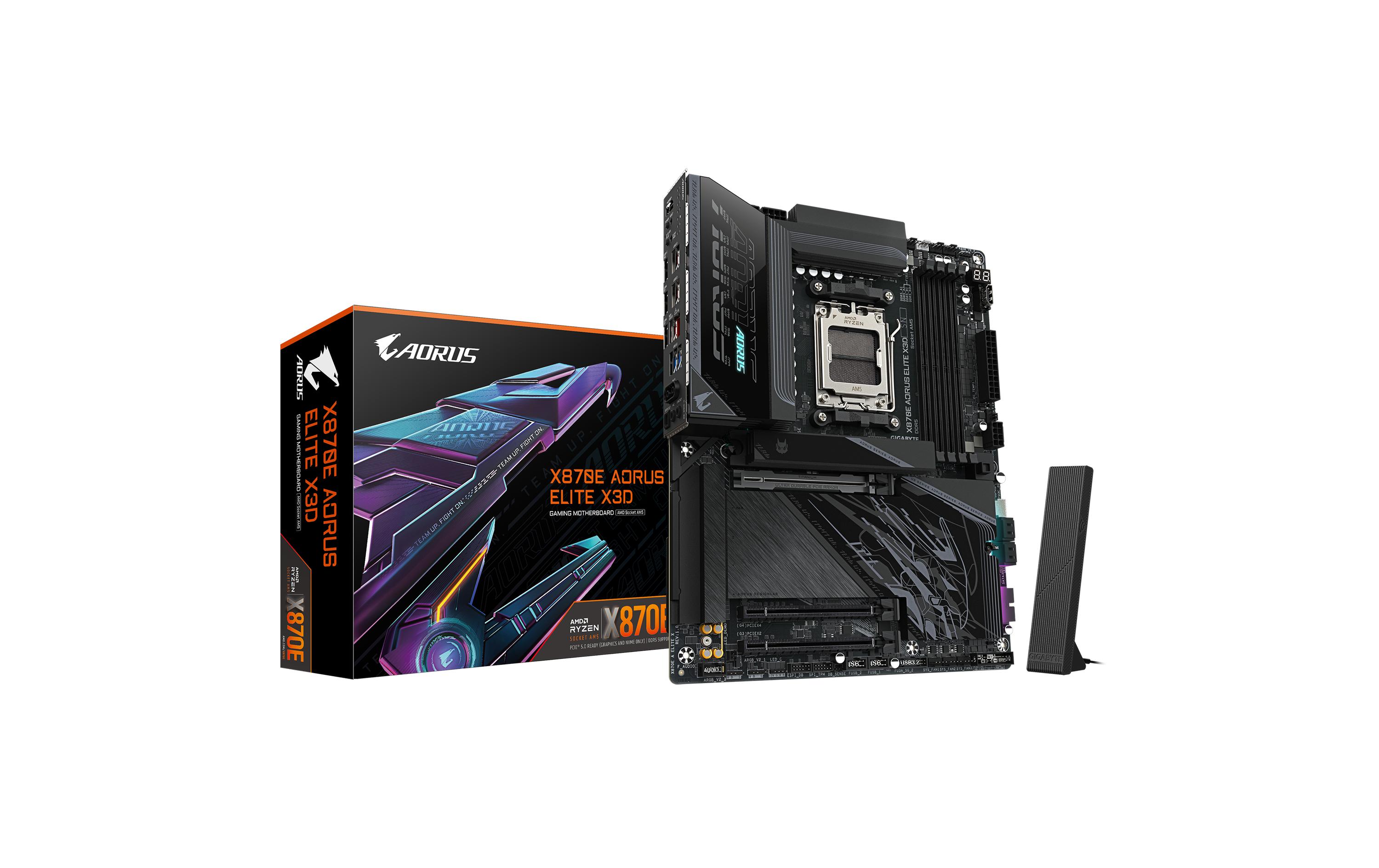 2015337 - Mediatech Gigabyte X870E AORUS ELITE X3D, ATX AM5, AMD X870E, 4x DDR5, WIFI 7 kaufen Schweiz | Mediatech.ch