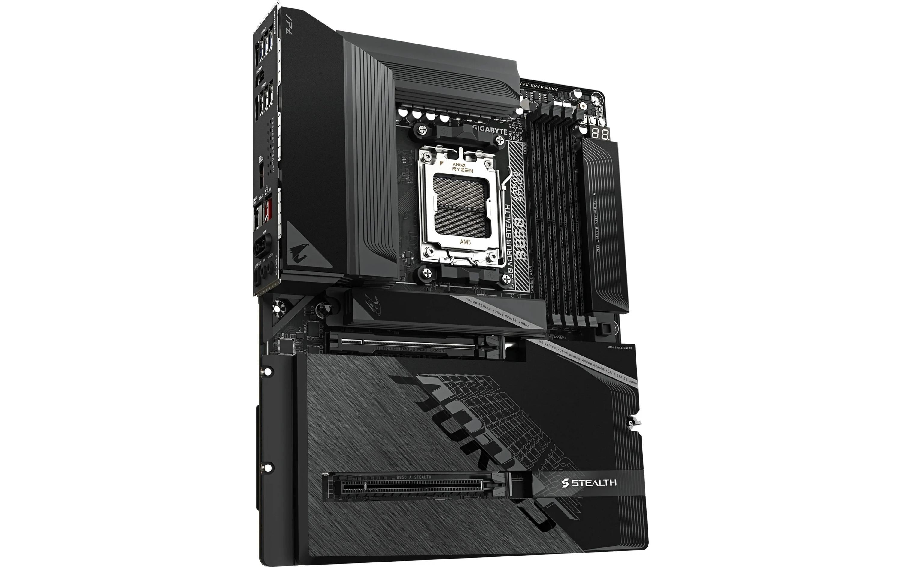 2015339_1 - Mediatech Gigabyte B850 AORUS STEALTH, ATX AM5, AMD B850, 4x DDR5, WIFI 7