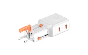 2015446_1 - Mediatech 4smarts Weltreiseadapter Nomad Pocket 65W GaN, 2C, Weiss