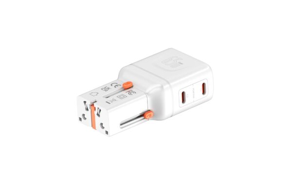 2015446_2 - Mediatech 4smarts Weltreiseadapter Nomad Pocket 65W GaN, 2C, Weiss