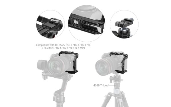SmallRig HawkLock Quick Release Half Cage for Canon EOS R6III / R6II / R5II