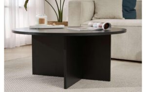 2015619_2 - Mediatech Woody Fashion Couchtisch Soleil 90 x 40 x 90 cm, Schwarz