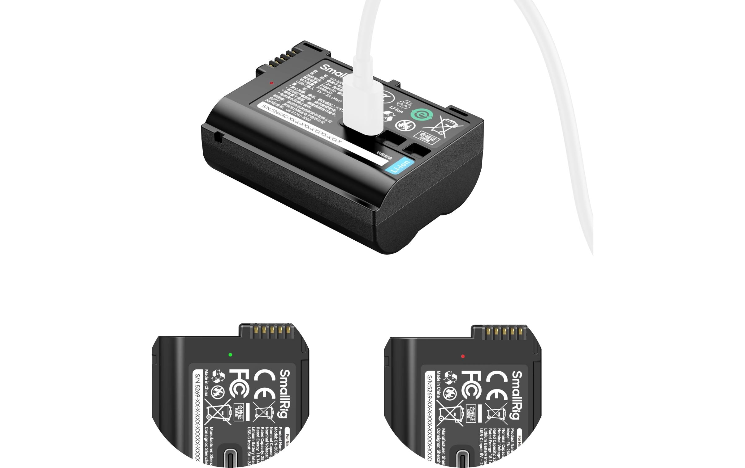 2018989_1 - Mediatech SmallRig EN-EL15c USB-C USB-C Camera Battery for Nikon