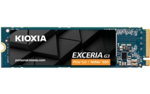 SSD Kioxia Exceria G3, 2TB, PCIe5, M.2 PCIe 5.0 x4, M.2, 10000MB/s, 9600MB/s