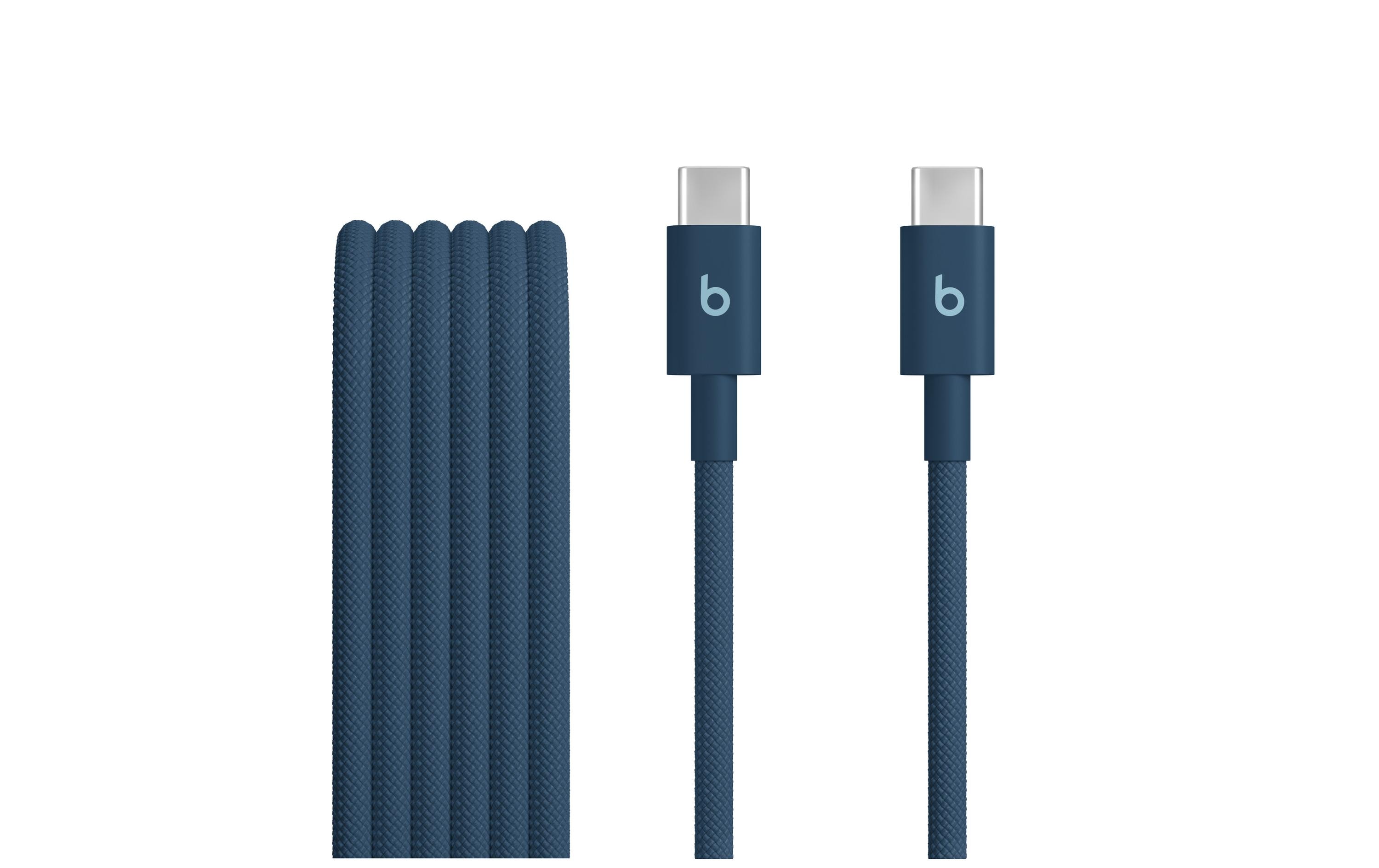 2023029 - Mediatech APPLE Beats USB-Kabel C-C, 60W, 1.5m, blau geflochten, USB 2.0, 60W, Nitro Navy kaufen Schweiz | Mediatech.ch