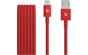 APPLE Beats USB-Kabel A-C, 15W, 1.5m, rot geflochten, USB 2.0, 15W, Rapid Red