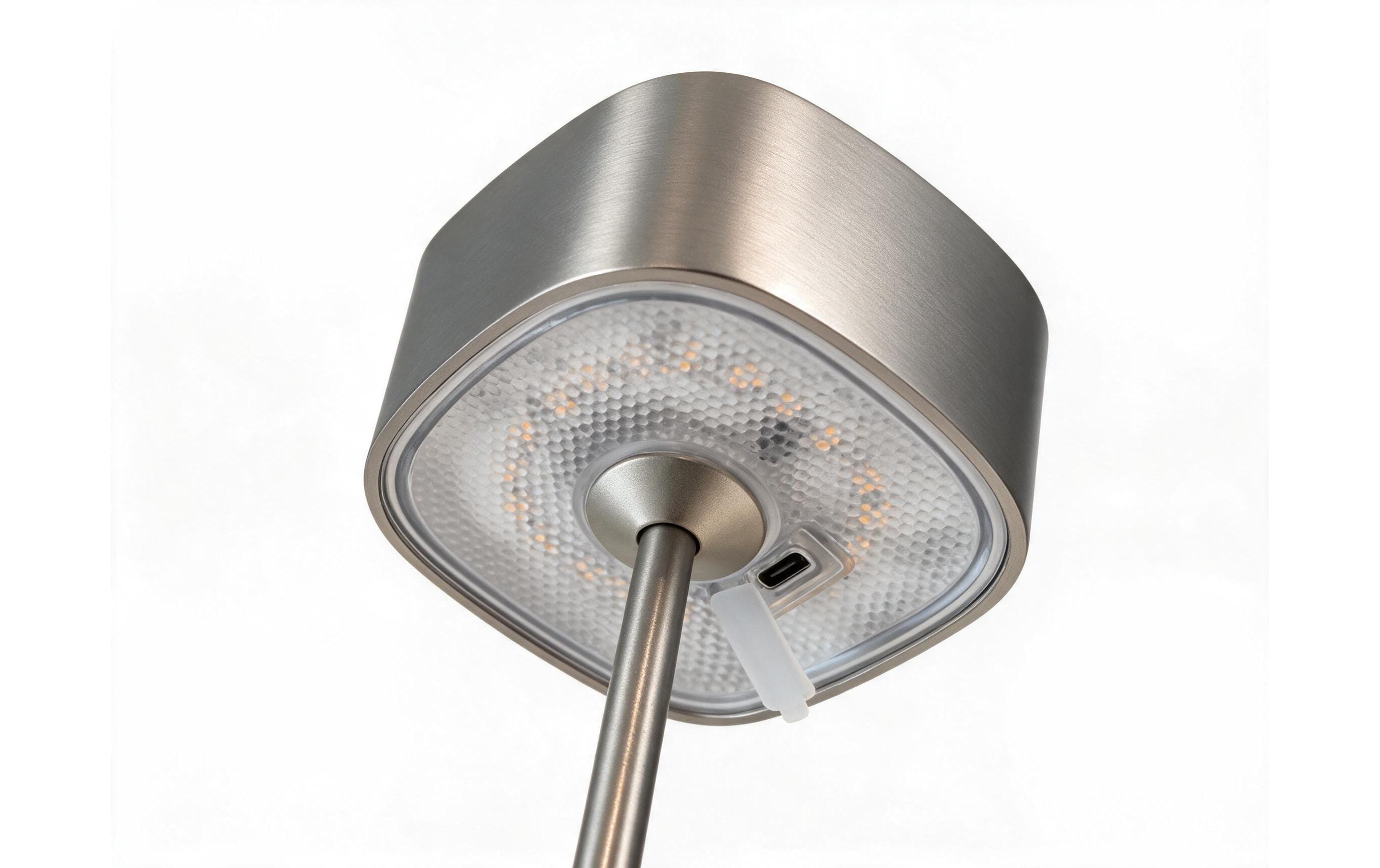 2023291_2 - Mediatech COCON Tischlampe Romantico, 3er set, Nickel mit 3er Ladestation, Farbe: Nickel, 1800mAh