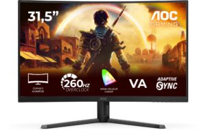 AOC 32 C32G42ZE, 1920x1080, 260 Hz Curved DP, HDMI, USB Hub