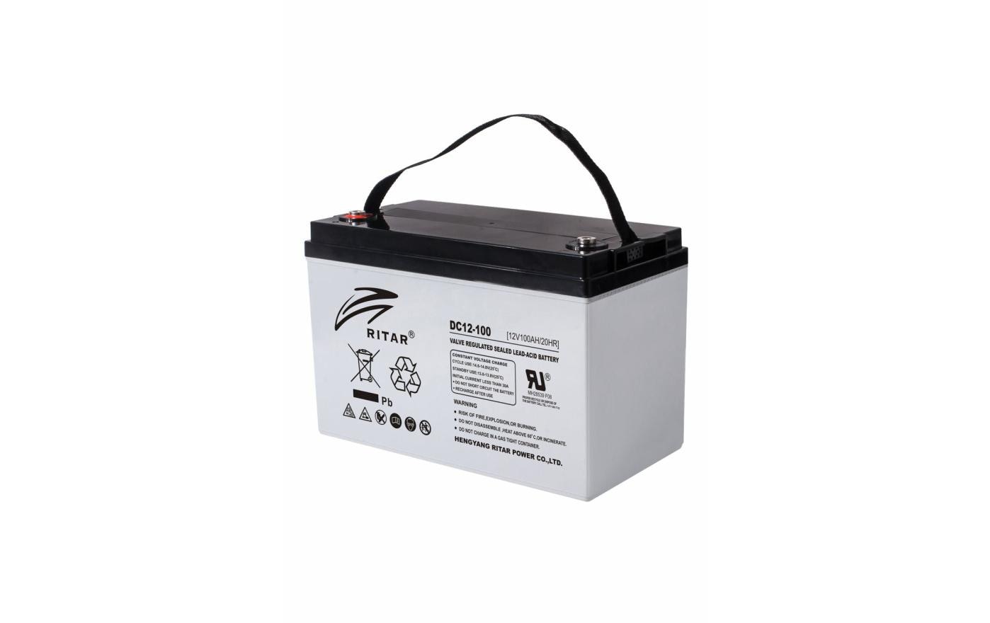 2024418 - Mediatech Ritar AGM-Batterie 12V 100Ah Verbraucherbatterie 328x172x222mm
