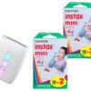 2025677 - Mediatech Fujifilm Instax Mini Link3 Clay White KIT Inkl. 2 x Duo Pack