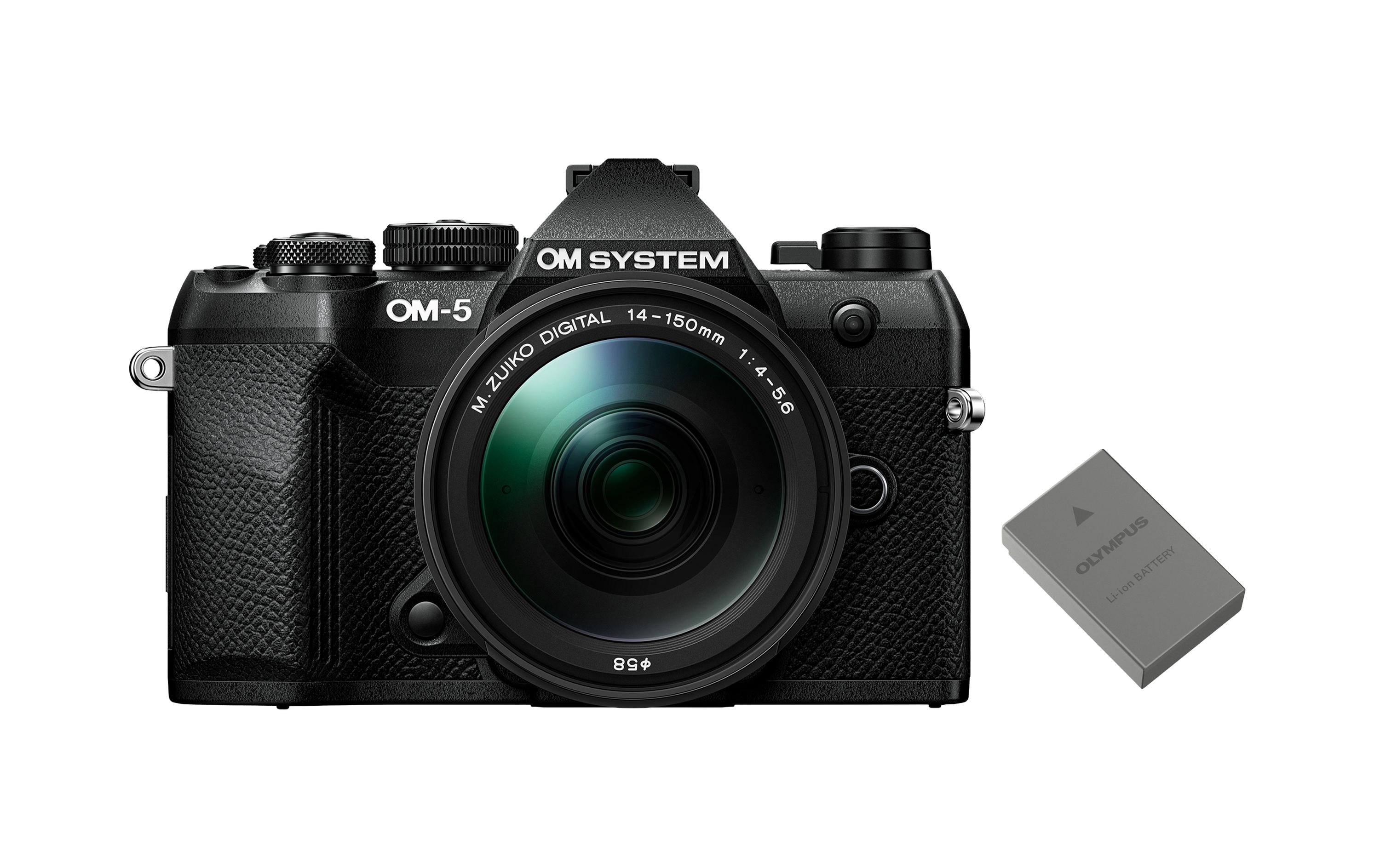2025993 - Mediatech OM-System OM System OM-5 Camera Kit Black 14-150 inkl. Akku kaufen | Mediatech.ch