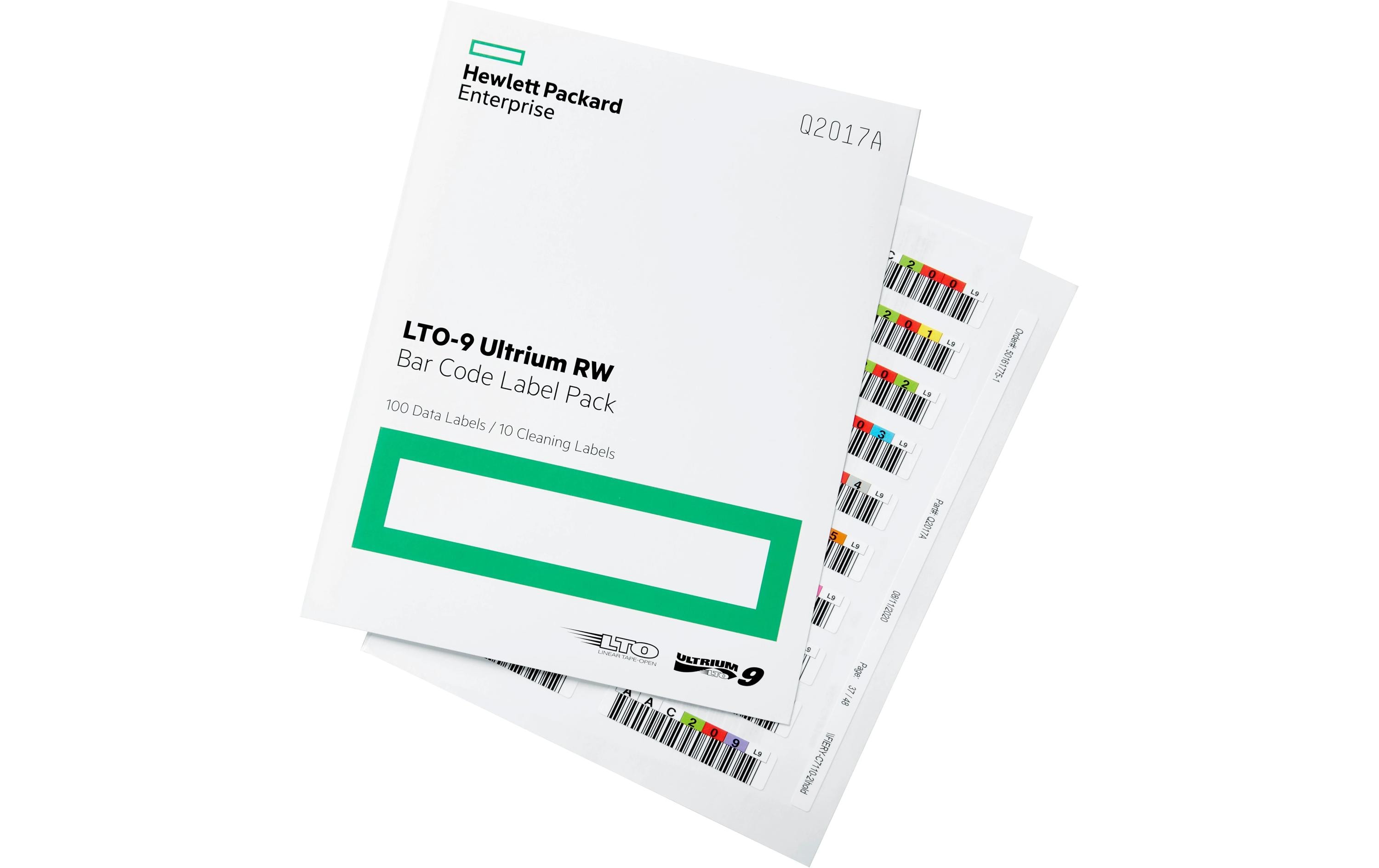 2027078 - Mediatech Hewlett Packard Enterprise HPE Q2017A: 100 Strichcode Etiketten LTO--9 100 Etiketten Daten und 10 Reinigungstapes kaufen | Me