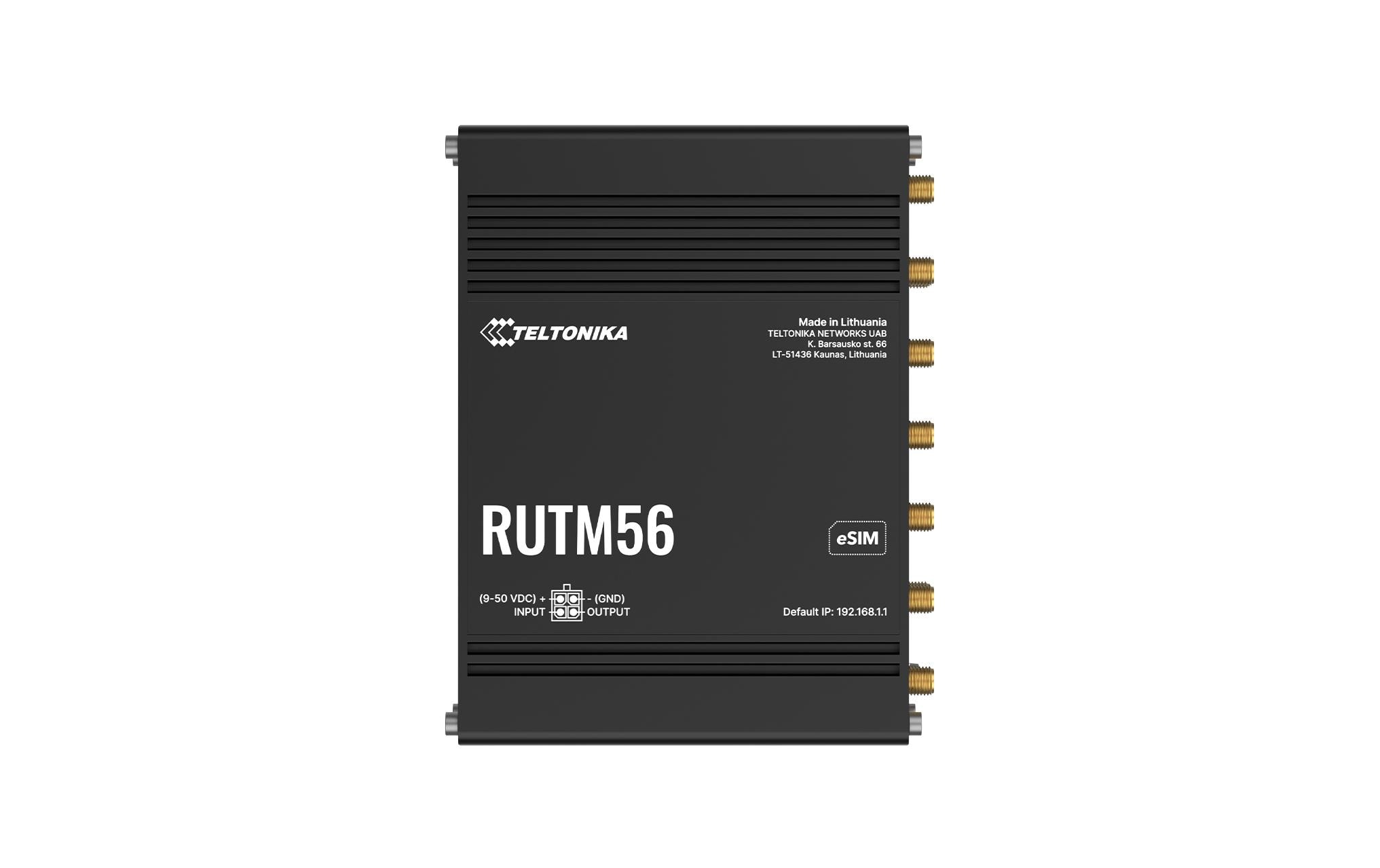 2027374 - Mediatech Teltonika 5G & LTE Industrierouter RUTM56 3.4Gbps 5G & Cat4 LTE,5xGE, WiFi-5,Dual-Sim