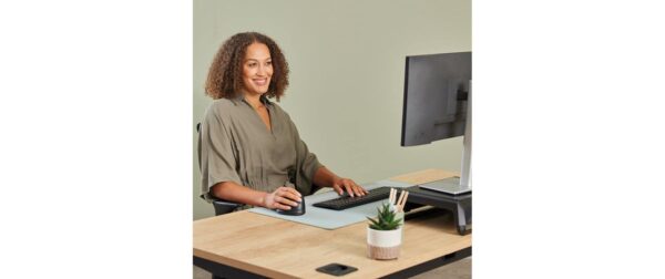Fellowes Breyta Plus+ Vertikalmaus, schwarz Medium für Linkshänder