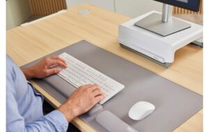Fellowes Handgelenkauflage Breyta aus recyceltem Material, grey