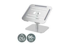 Fellowes LaptopStänder Alumia für den Tisch aus recyceltem Material, silver