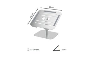 Fellowes LaptopStänder Alumia für den Tisch aus recyceltem Material, silver