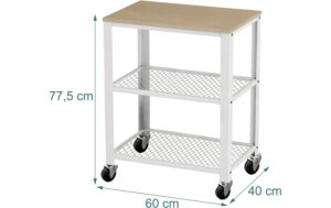 2029049_1 - Mediatech relaxdays Servierwagen mit 3 Ebenen Weiss