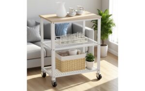 2029049_3 - Mediatech relaxdays Servierwagen mit 3 Ebenen Weiss