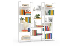 2029069 - Mediatech relaxdays Bücherregal Industrial 14 Abl. MDF, China, Weiss kaufen Schweiz | Mediatech.ch