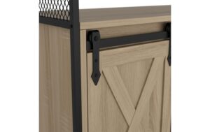 2029090_3 - Mediatech relaxdays Sideboard mit Schiebetüren MDF, China, Hellbraun