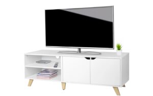 relaxdays TV-Möbel mit 6 Fächer MDF, China, Weiss kaufen Schweiz | Mediatech.ch