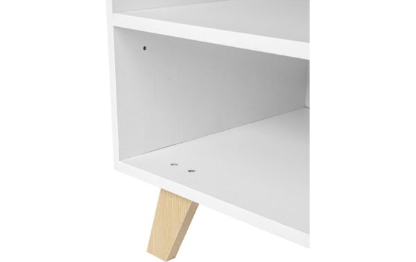 relaxdays TV-Möbel mit 6 Fächer MDF, China, Weiss