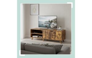 relaxdays TV-Möbel mit 6 Fächer MDF, China, Braun
