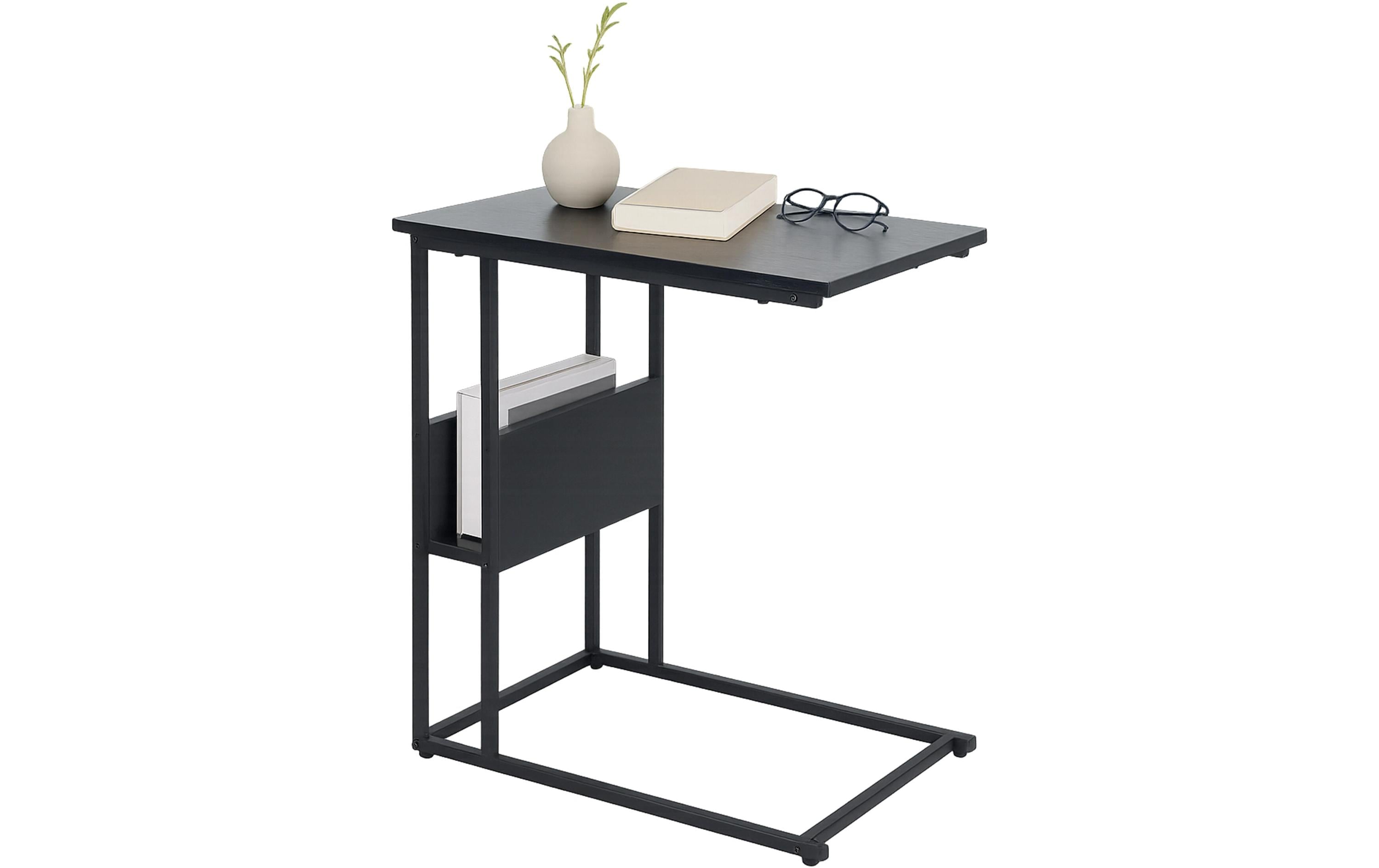 2029137 - Mediatech relaxdays Beistelltisch mit Ablage/Fach Schwarz