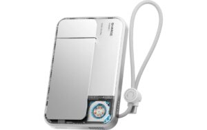Sharge Powerbank ICEMAG 3, 10000mAh, weiss Qi2, 2X25W, 10.000mAh, aktive Kühlung