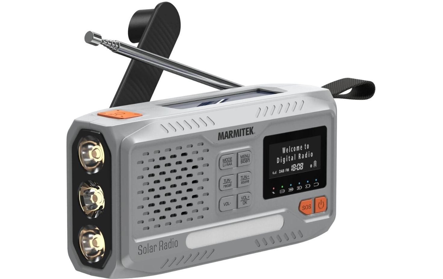 2029538 - Mediatech Marmitek RESQ 100 DAB+/FM-Radio mit Solarpanel/Dynamo und BT kaufen Schweiz | Mediatech.ch
