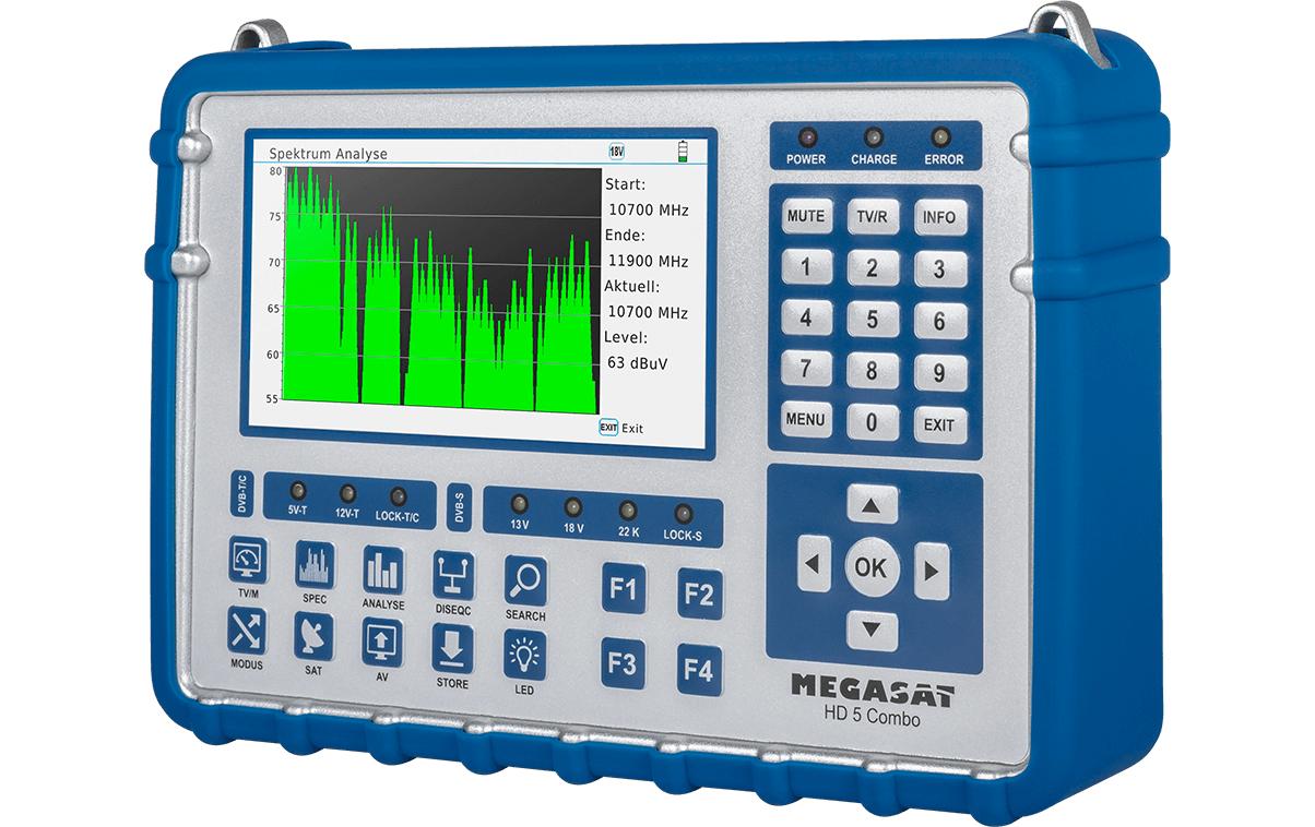 2029541 - Mediatech CE-Scouting Megasat HD 5 Combo Messgerät für DVB-S2, DVB-C2, DVB-T2 kaufen | Mediatech.ch