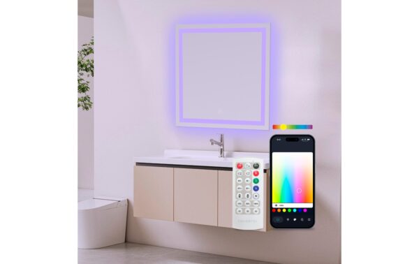 KSIX Aqua Smart Mirror 1,300 lm, 36 W, Tuya
