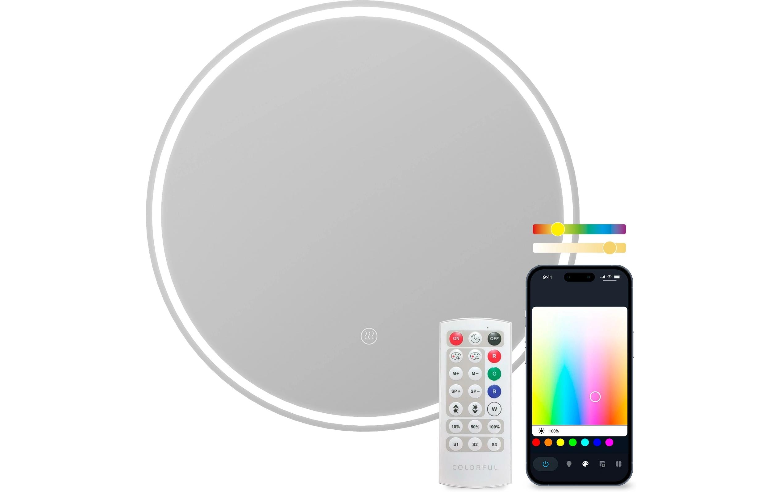 2032191_1 - Mediatech KSIX Oasis Smart Mirror 70 cm 1,000 lm, 36 W, Tuya