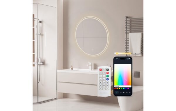 2032191_2 - Mediatech KSIX Oasis Smart Mirror 70 cm 1,000 lm, 36 W, Tuya