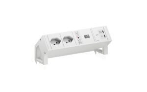 DESK2 white 2xT13 1xUSB C 65W 0, 2m RAL9010 0.2 m, 65 W