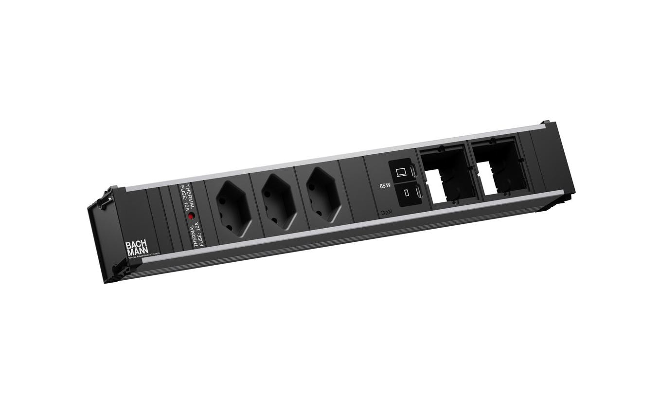 2032938 - Mediatech Bachmann CONI L 3xT13 1xUSB C/C 65W 2xCM 0,2m kaufen | Mediatech.ch