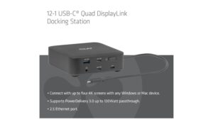 2033018_2 - Mediatech Club 3D, Dockingstation 12-1 USB-C 2x DP, 2x HDMI