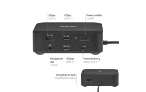 2033018_5 - Mediatech Club 3D, Dockingstation 12-1 USB-C 2x DP, 2x HDMI