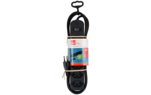 2033031_6 - Mediatech Max Hauri Steckdosenleiste Basic Line 6xT13 schwarz, 1.5m, Green+Fair