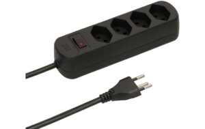 2033032 - Mediatech Max Hauri Steckdosenleiste Basic Line 4xT13 schwarz, 1.5m, Green+Fair kaufen Schweiz | Mediatech.ch