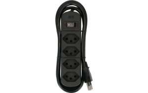 2033032_4 - Mediatech Max Hauri Steckdosenleiste Basic Line 4xT13 schwarz, 1.5m, Green+Fair