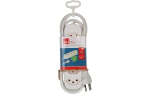 2033033_6 - Mediatech Max Hauri Steckdosenleiste Basic Line 4xT13, weiss, 1.5m, Green+Fair