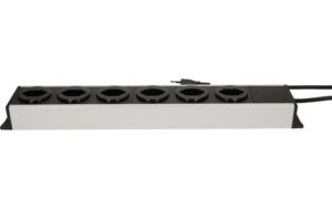Steckdosenleiste Power Line 6xT13 grau/schwarz, 1.5m