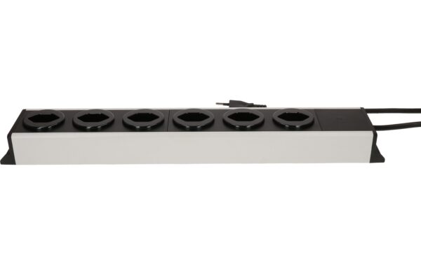 Steckdosenleiste Power Line 6xT13 grau/schwarz, 1.5m