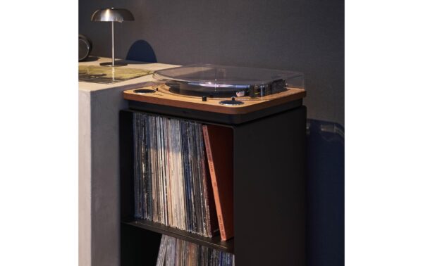 Yamazaki Regal Schallplatten 2-stöckig Grösse: 40 x 38 x 73.3 cm, Schwarz