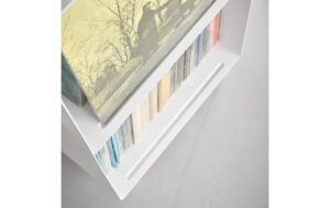 Yamazaki Regal Schallplatten 2-stöckig Grösse: 40 x 38 x 73.3 cm, Weiss