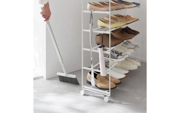 2033220_5 - Mediatech Yamazaki Schuhregal TOWER 5-stöckig Grösse: 90.5 x 27.5 x 7.5 cm, Weiss