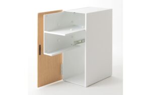 2033242_2 - Mediatech Yamazaki Regal für Spielekonsolen Grösse: 24.7 x 36.5 x 60.3 cm, Weiss