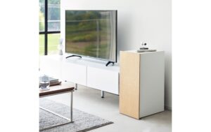 2033242_4 - Mediatech Yamazaki Regal für Spielekonsolen Grösse: 24.7 x 36.5 x 60.3 cm, Weiss